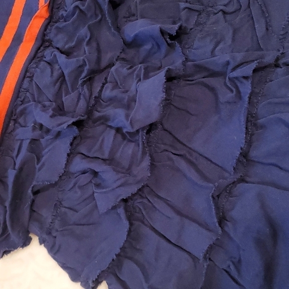 Crewcuts Nautical Stripes and Ruffles  dress. Size 10. GUC! - Picture 3 of 3